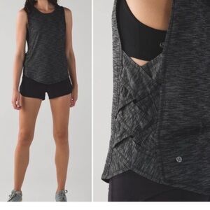 Lululemon Va r- City Tank Women's Gray Heathered Sleeveless Athletic GYM